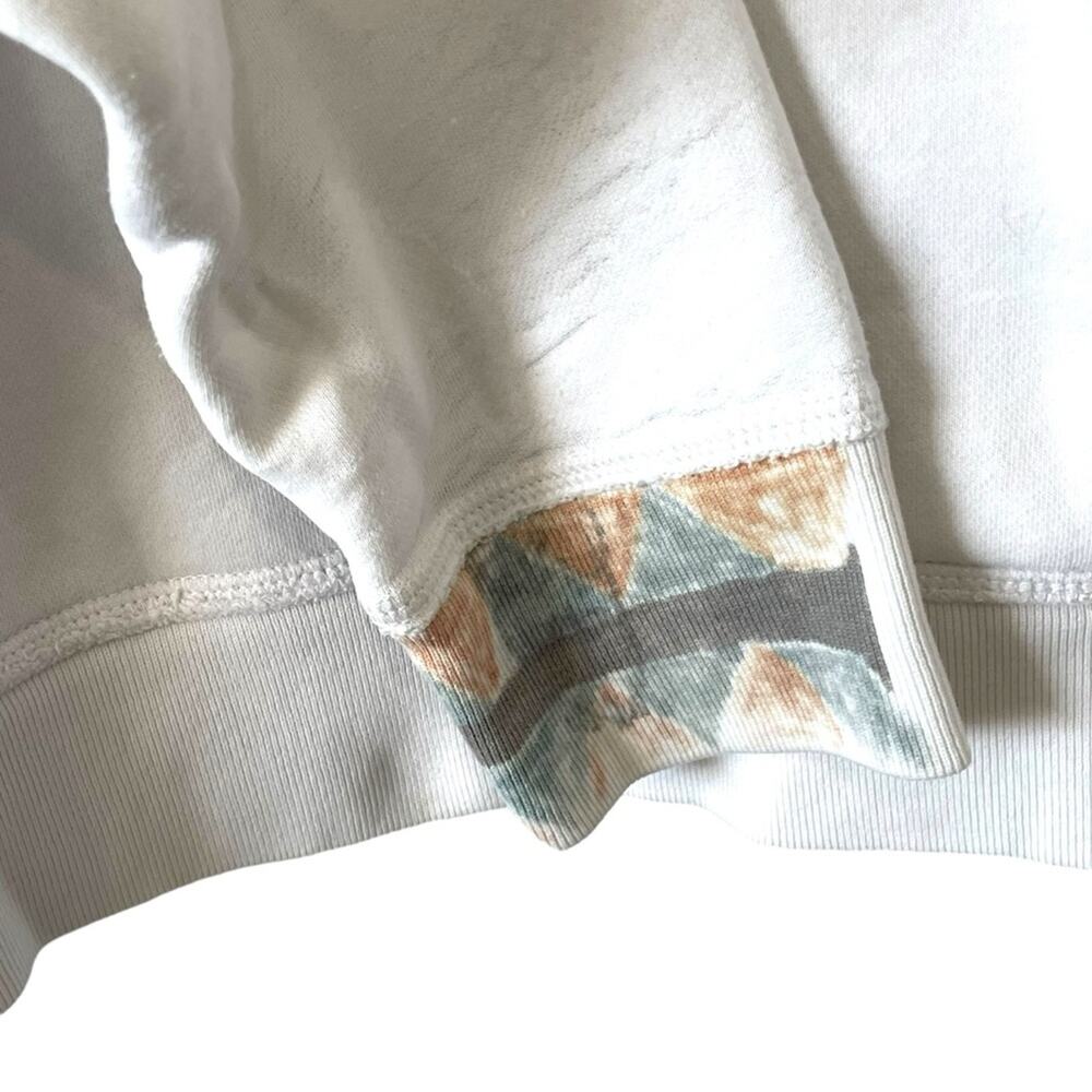Hollister Hoodie Sweatshirt Size Large Women’s White Distressed - Picture 4 of 8